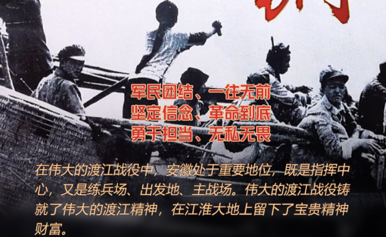 “百炼成钢”系列海报：渡江精神